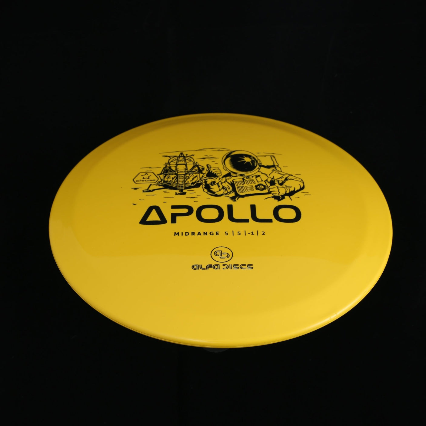 Apollo | Chrome -Yellow-frontside-Alfa Discs-177---Bra Kompis