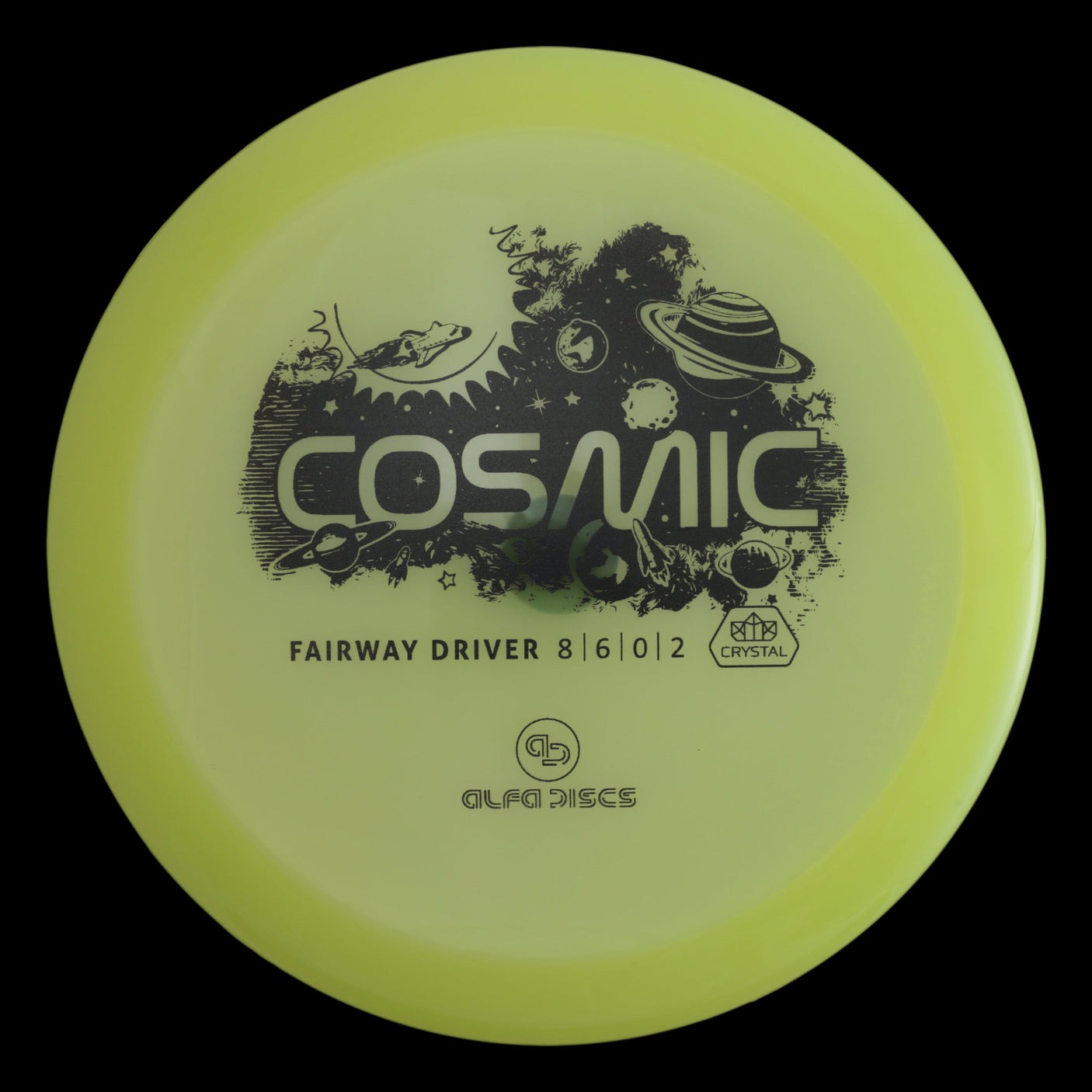 Cosmic | Crystal -Yellow-Alfa Discs-178--7073075002241-Bra Kompis