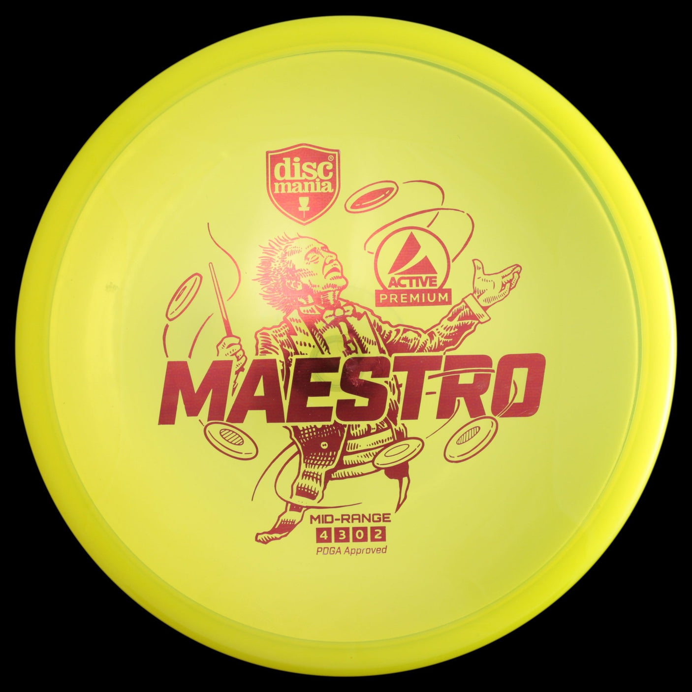Maestro | Active Premium -Yellow-Discmania-170--7090008419778-Bra Kompis