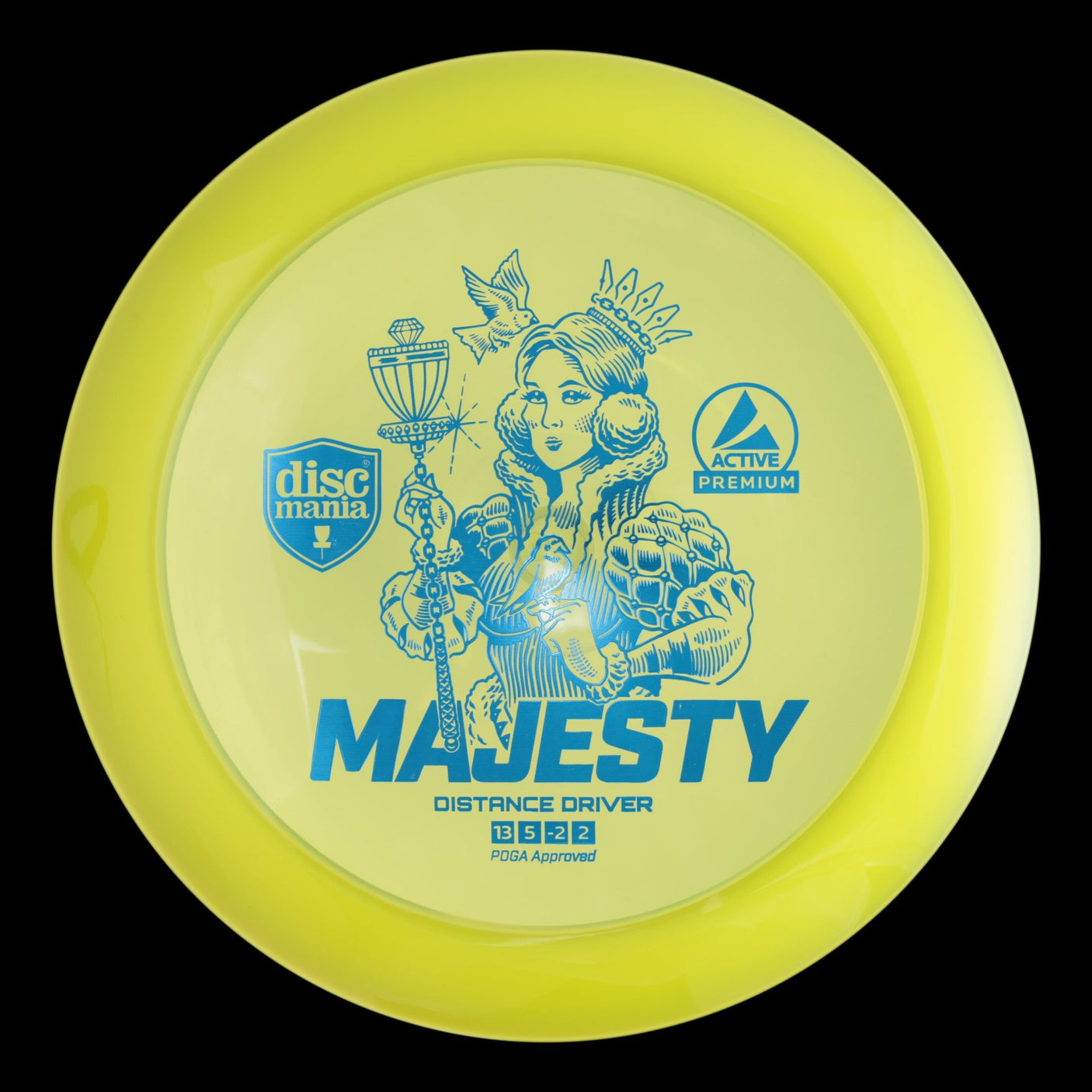 Majesty | Active Premium -Yellow-front-Discmania-172--7073075000322-Bra Kompis