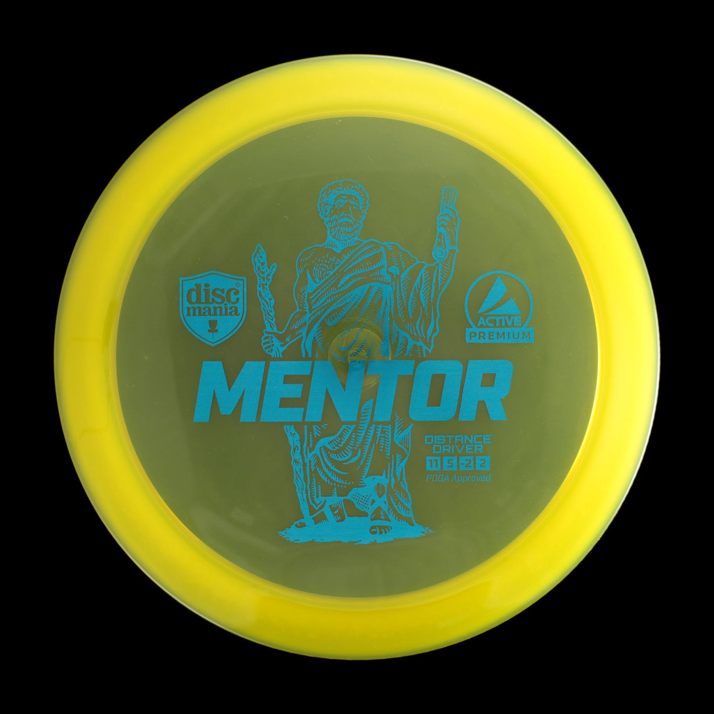 Mentor | Active Premium -Yellow-Discmania-166--7073075000872-Bra Kompis